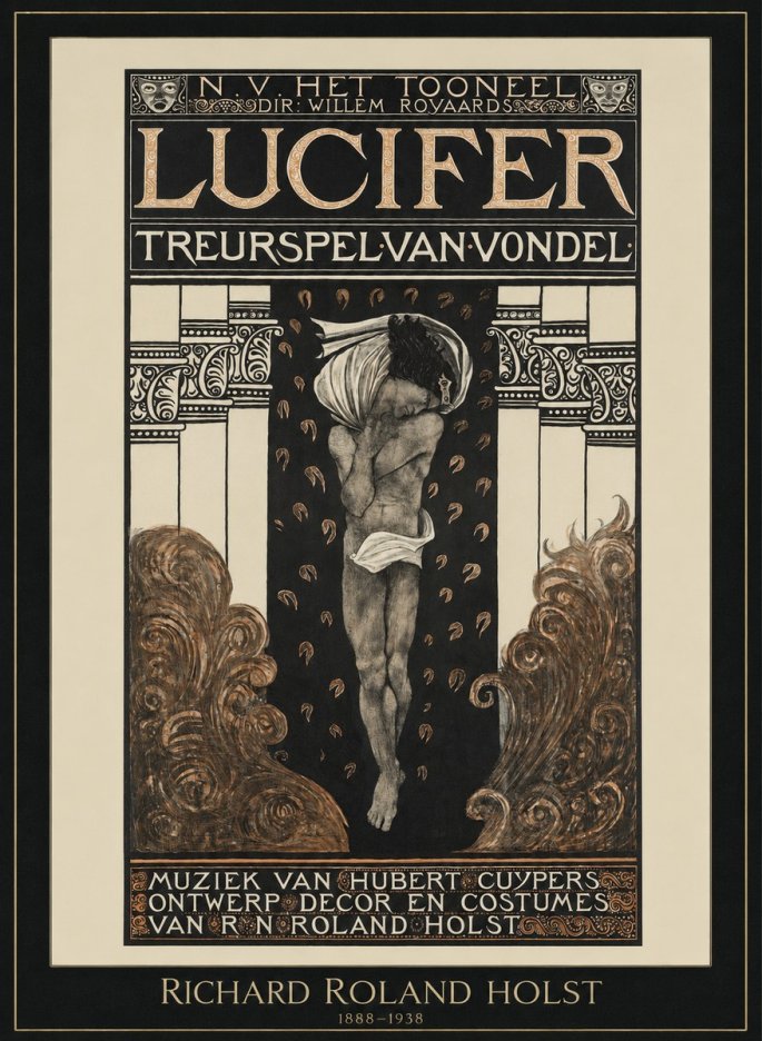 Richard Roland Holst Lucifer Treurspel Van Vondel No1 - Juliste