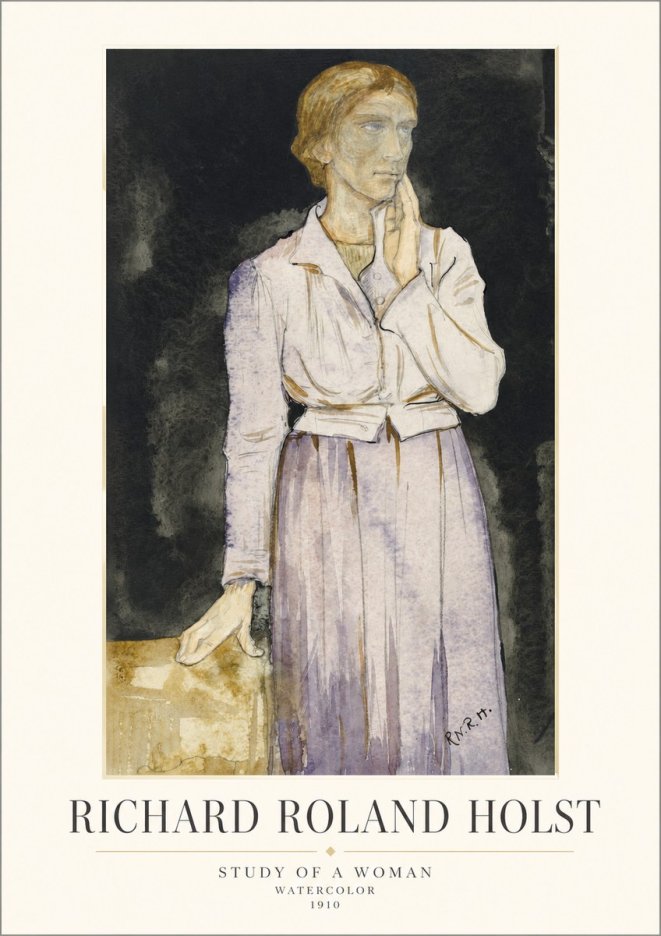 Richard Roland Holst Study of a Woman No1 - Juliste