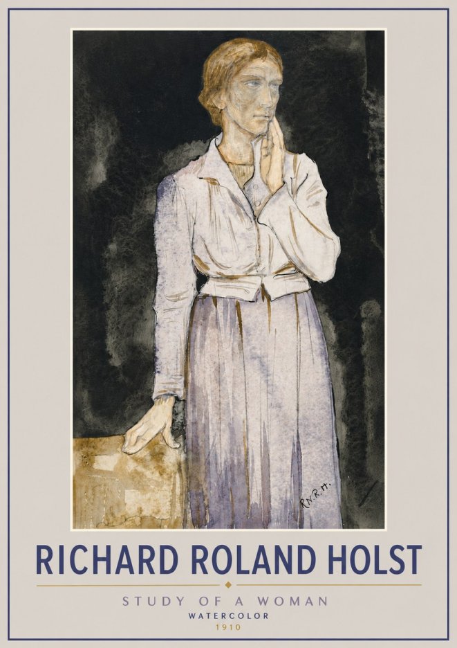 Richard Roland Holst Study of a Woman No4 - Juliste