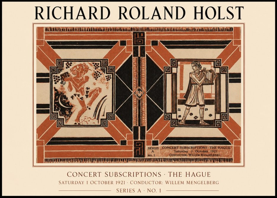 Richard Roland Holst Concert Subscriptions - the Hague No1 - Juliste