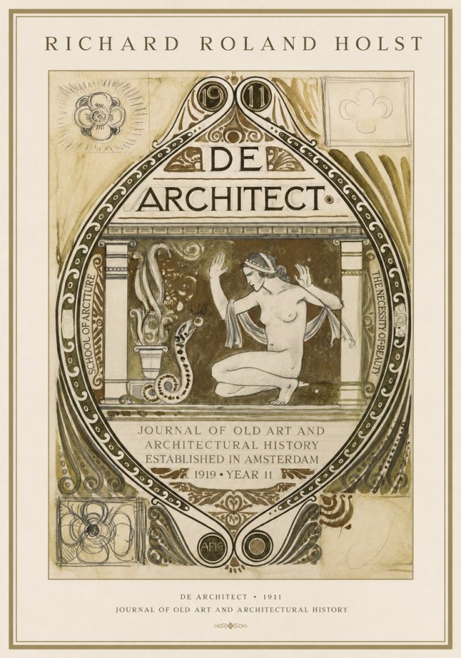 Richard Roland Holst De Architect No1 - Juliste
