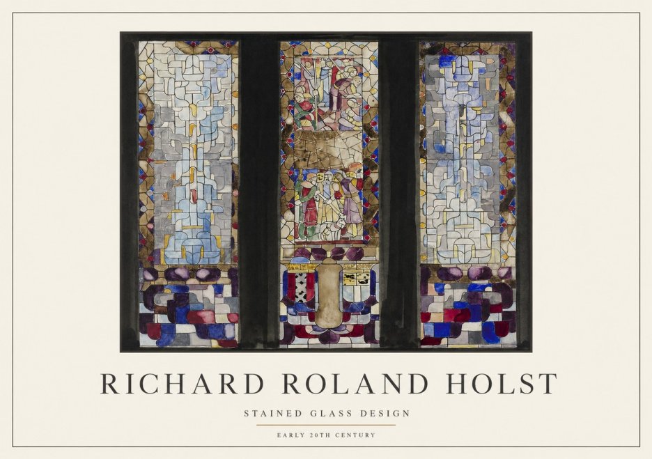 Richard Roland Holst Stained Glass Design No1 - Juliste