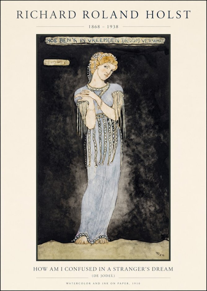 Richard Roland Holst How Am I Confused in a Stranger's Dream No1 - Juliste