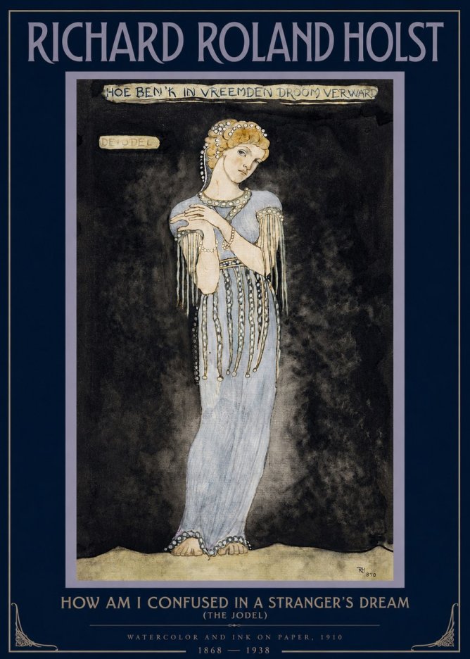 Richard Roland Holst How Am I Confused in a Stranger's Dream No2 - Juliste