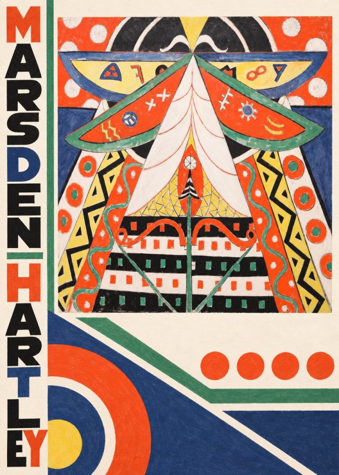 Marsden Hartley Painting No. 5 No4 - Juliste