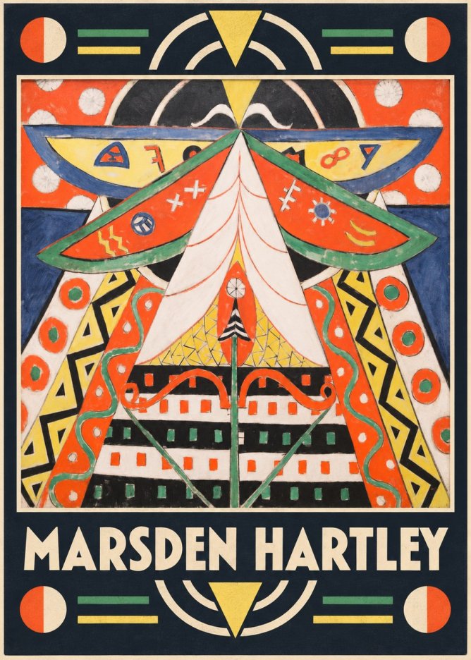 Marsden Hartley Painting No. 5 No5 - Juliste