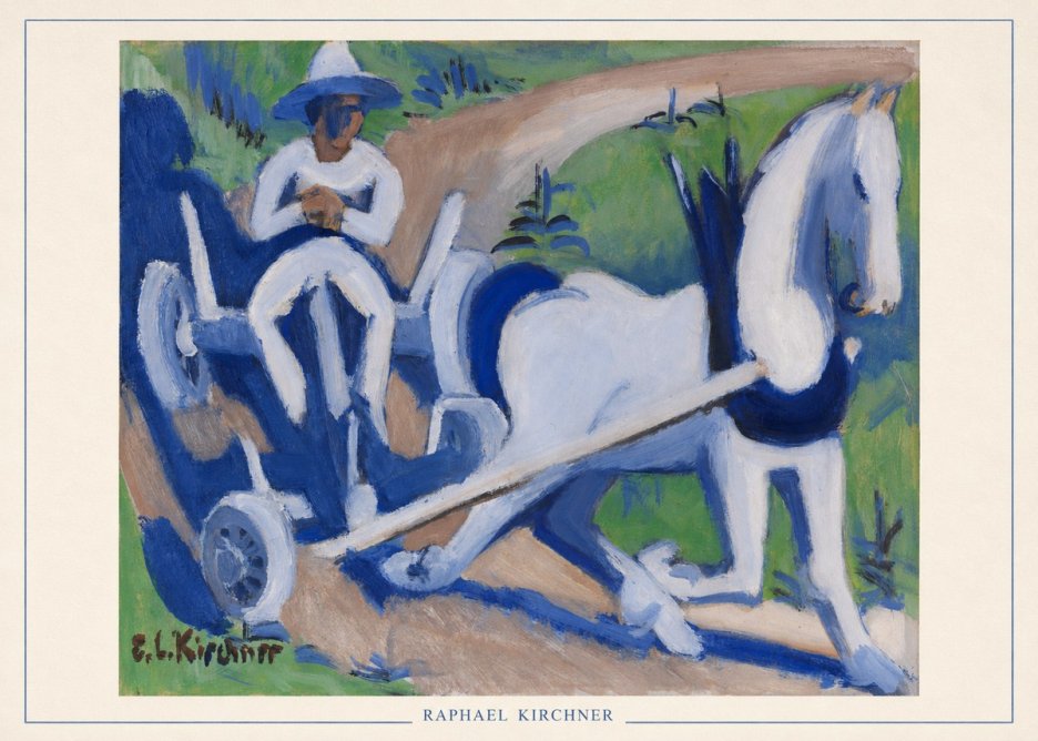 Raphael Kirchner Horse and Cart No4 - Juliste