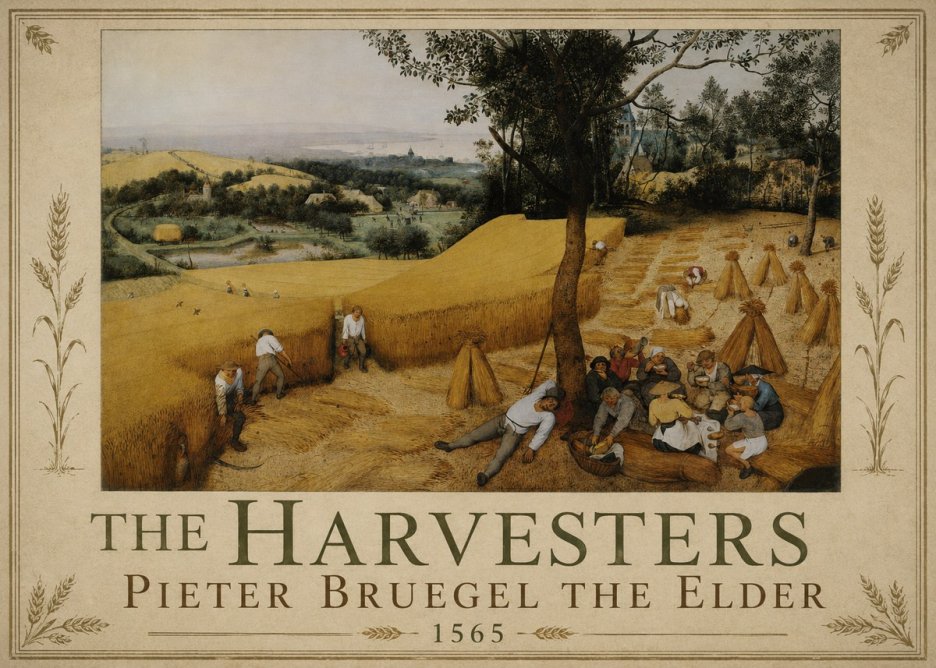 Pieter Bruegel The Harvesters II No3 - Juliste