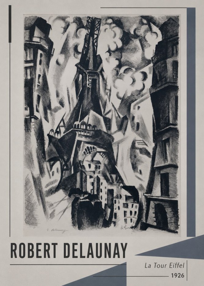 Robert Delaunay La Tour Eiffel No1 - Juliste