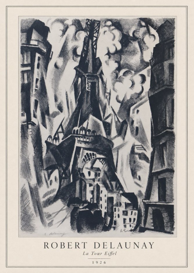 Robert Delaunay La Tour Eiffel No3 - Juliste