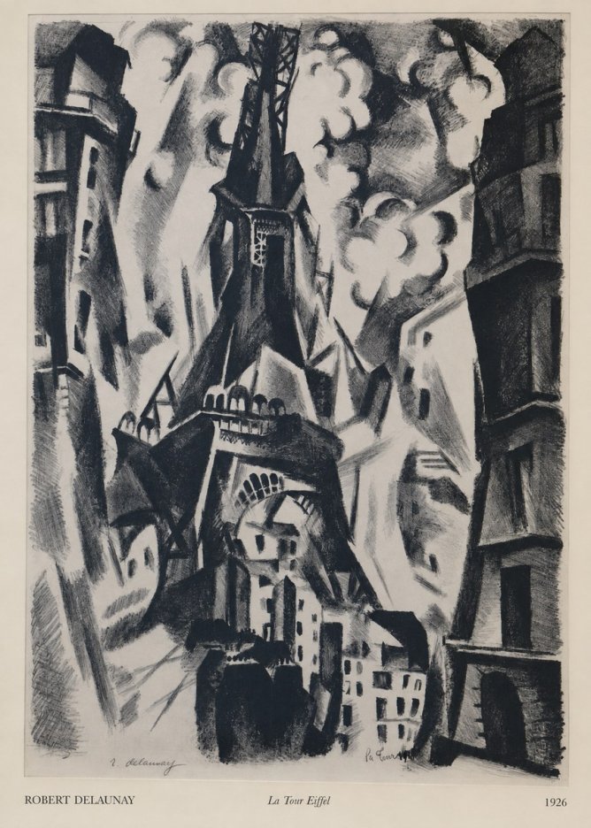 Robert Delaunay La Tour Eiffel No6 - Juliste