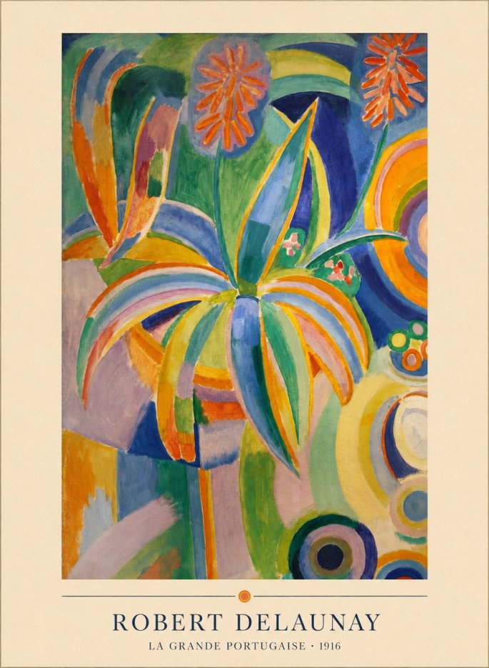 Robert Delaunay La Grande Portugaise I No4 - Juliste