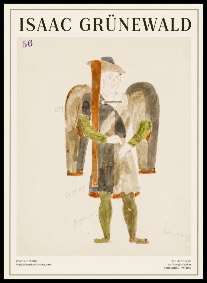 Isaac Grünewald Costume Design IV No1 - Juliste