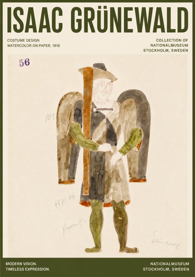 Isaac Grünewald Costume Design IV No4 - Juliste