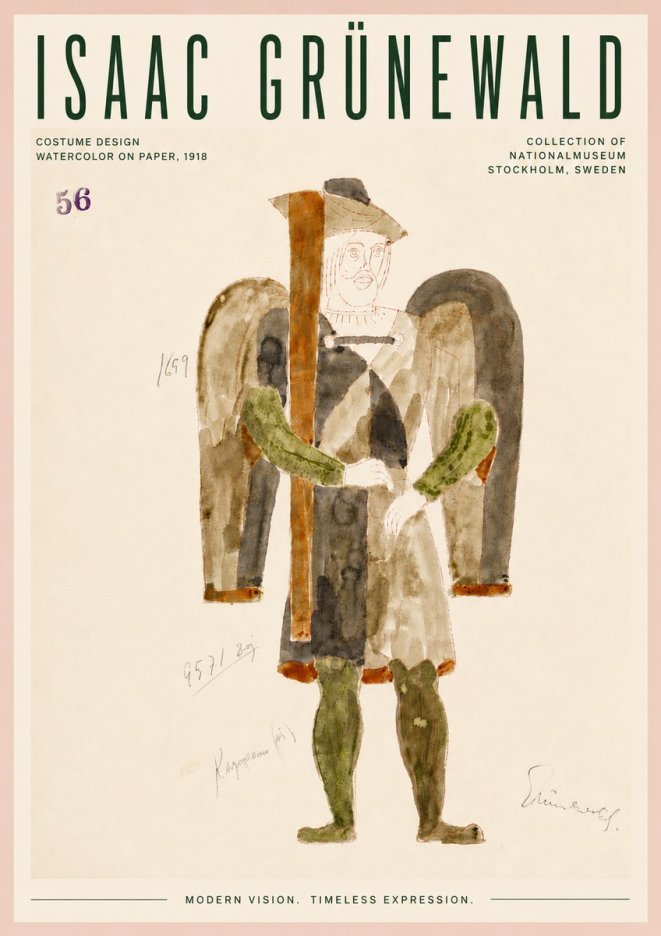 Isaac Grünewald Costume Design IV No6 - Juliste