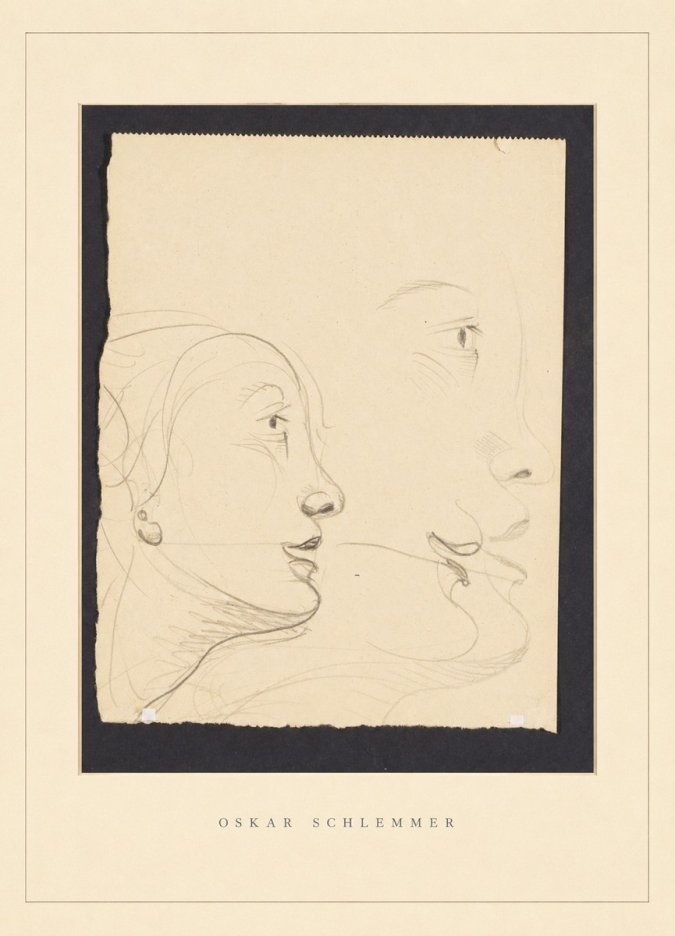 Oskar Schlemmer Profile Studies No4 - Juliste