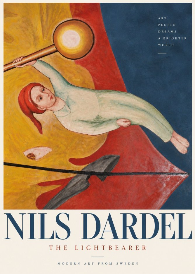 Nils Dardel The Lightbearer No4 - Juliste