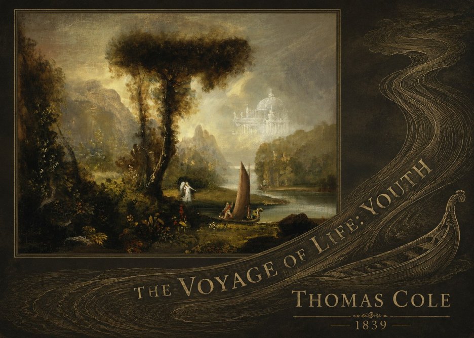 Thomas Cole The Voyage of Life: Youth II No5 - Juliste