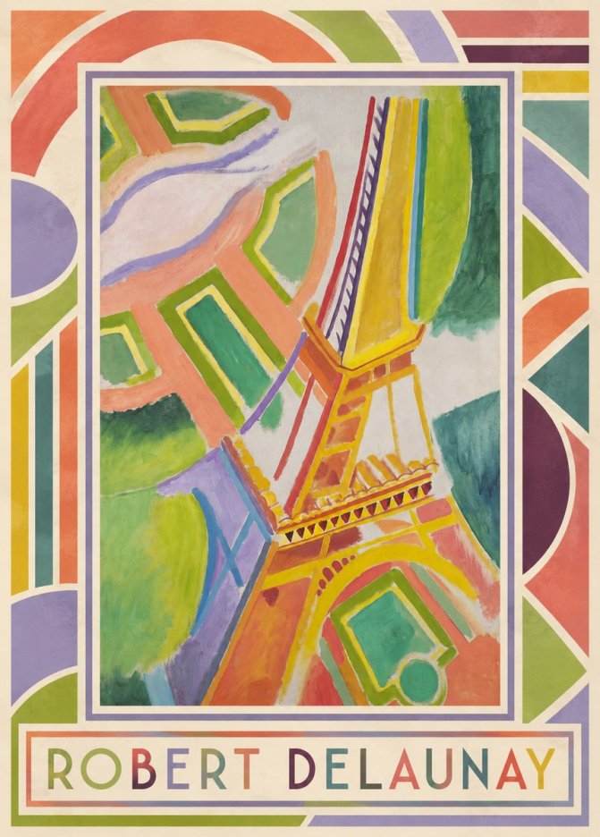 Robert Delaunay Tour Eiffel No1 - Juliste
