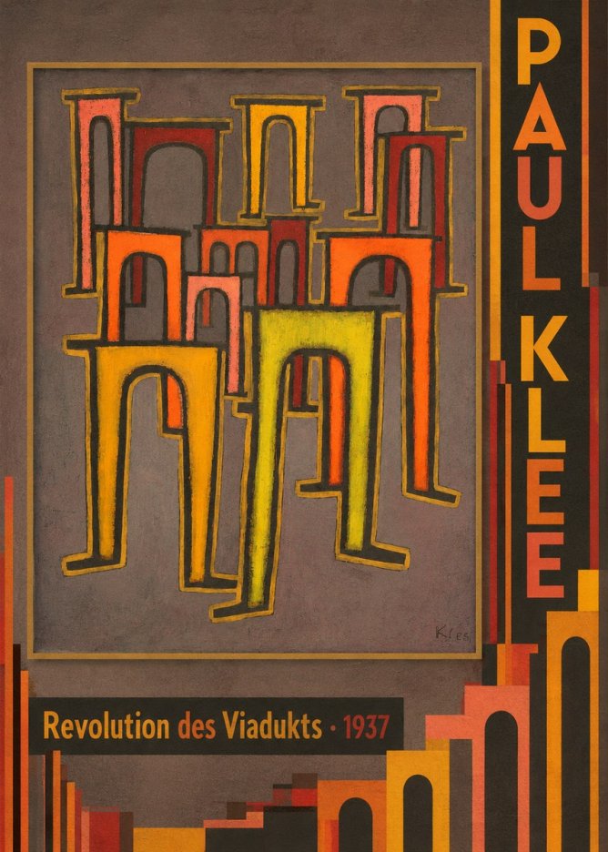 Paul Klee Revolution Des Viadukts No3 - Juliste