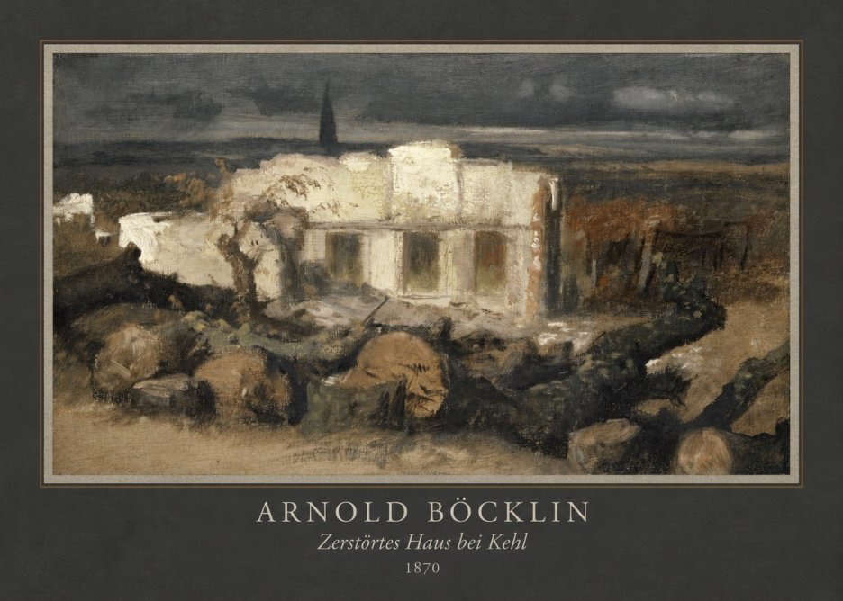 Arnold Böcklin Zerstörtes Haus Bei Kehl No4 - Juliste