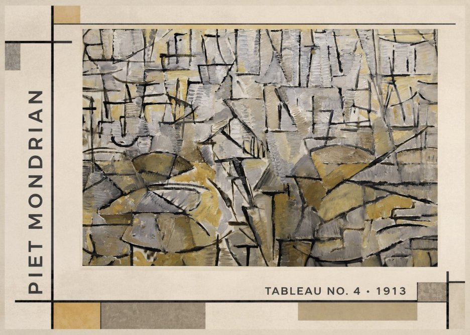 Piet Mondrian Tableau No. 4 No1 - Juliste