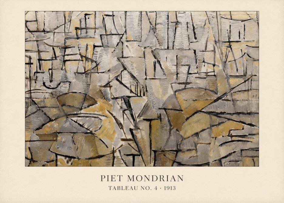 Piet Mondrian Tableau No. 4 No4 - Juliste
