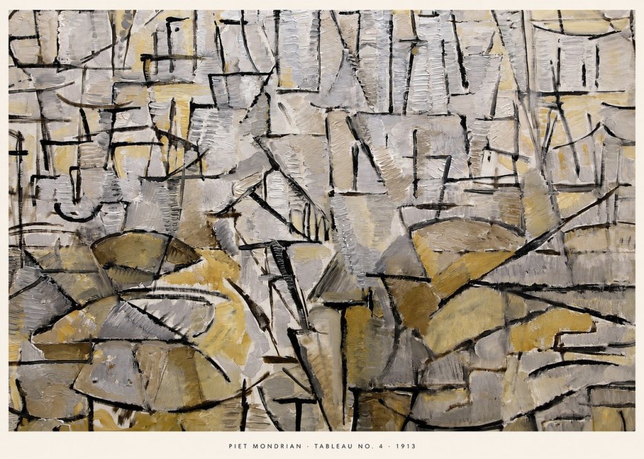 Piet Mondrian Tableau No. 4 No5 - Juliste