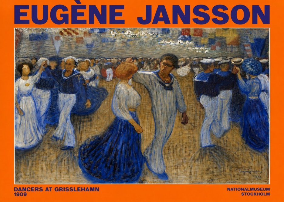 Eugène Jansson Dancers at Grisslehamn No2 - Juliste