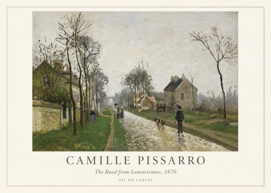 Pissarro The Road from Louveciennes, 1870 No1 - Juliste