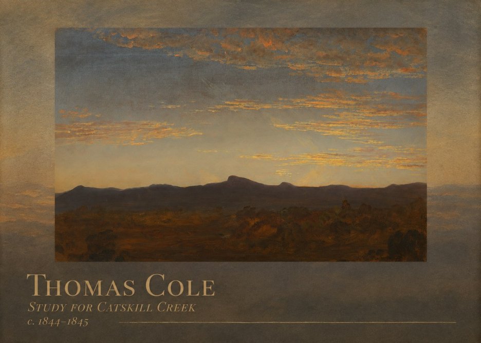 Thomas Cole Study for Catskill Creek I No2 - Juliste