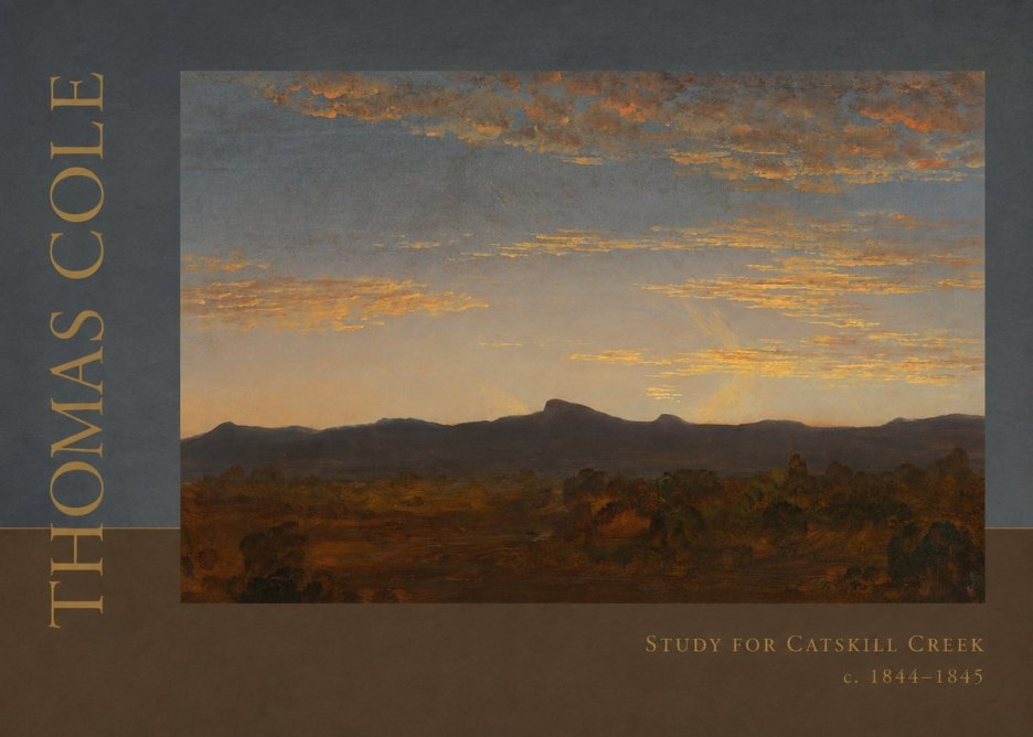 Thomas Cole Study for Catskill Creek I No6 - Juliste