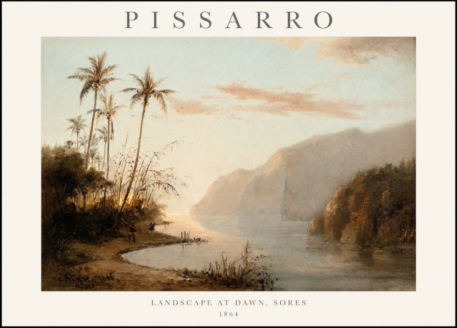 Pissarro Landscape at Dawn, Sores No1 - Juliste