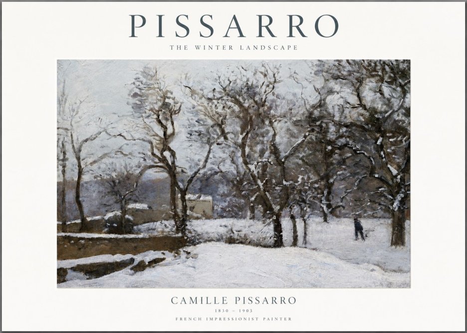 Pissarro The Winter Landscape No1 - Juliste