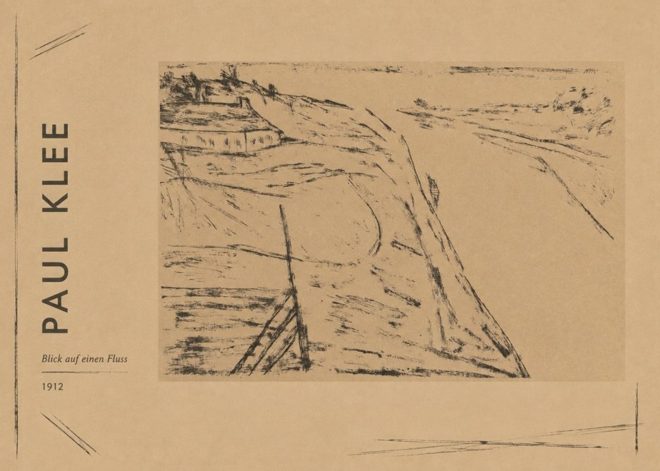 Paul Klee Blick Auf Einen Fluss No2 - Juliste