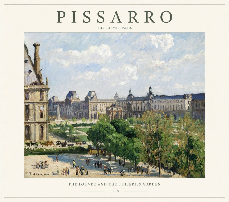 Pissarro The Louvre and the Tuileries Garden No1 - Juliste