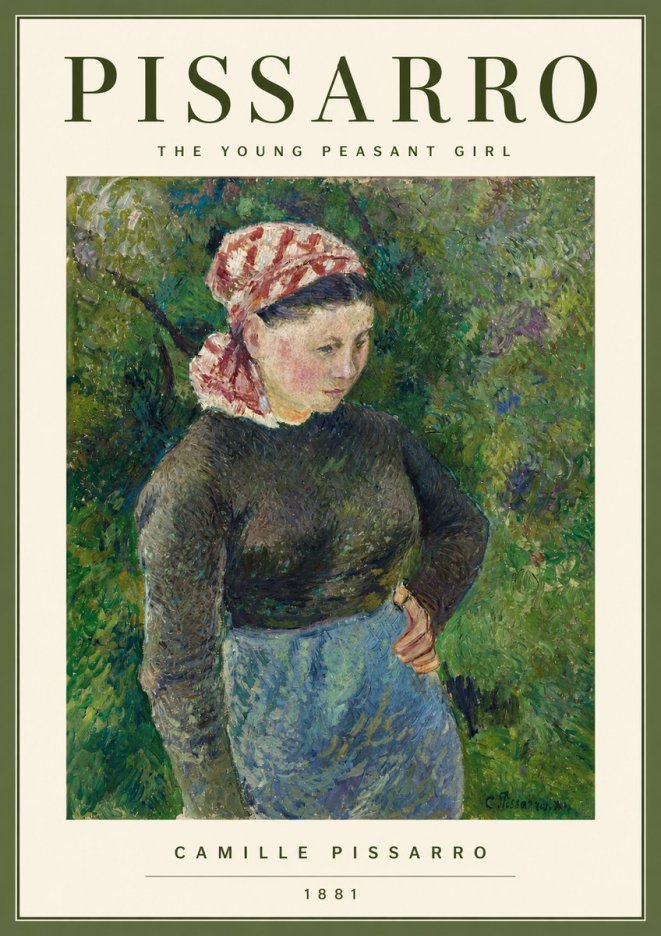 Pissarro The Young Peasant Girl No2 - Juliste