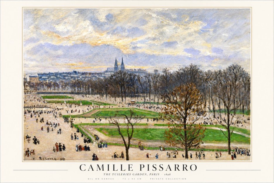 Pissarro The Tuileries Garden, Paris No1 - Juliste