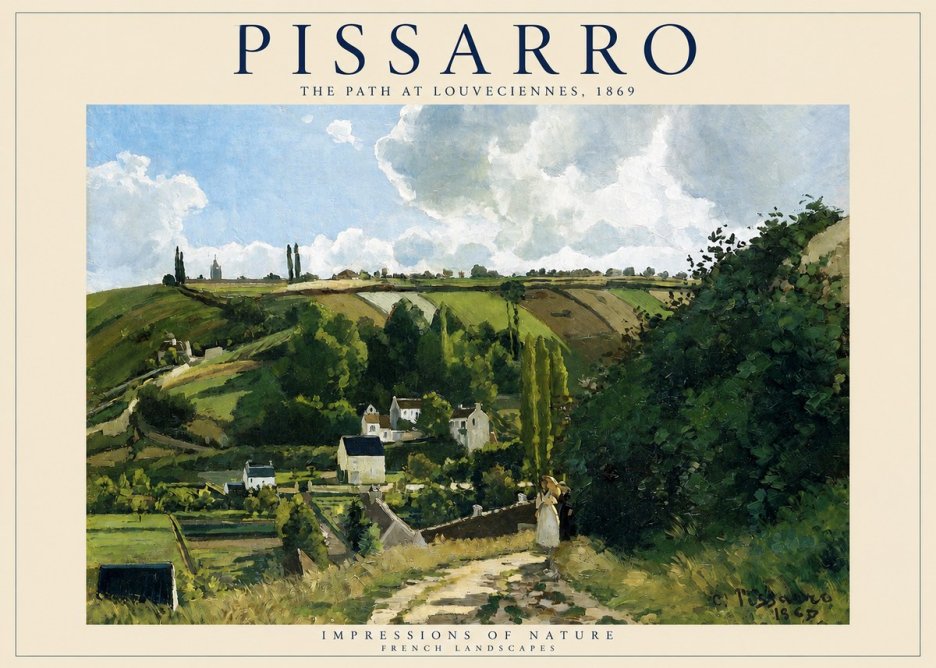 Pissarro The Path at Louveciennes, 1869 No2 - Juliste