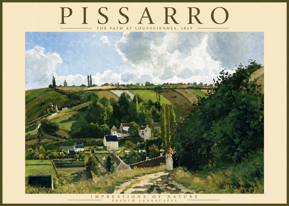 Pissarro The Path at Louveciennes, 1869 No3 - Juliste