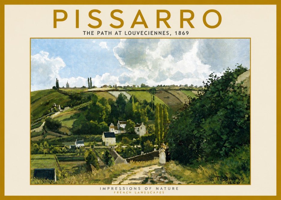 Pissarro The Path at Louveciennes, 1869 No5 - Juliste