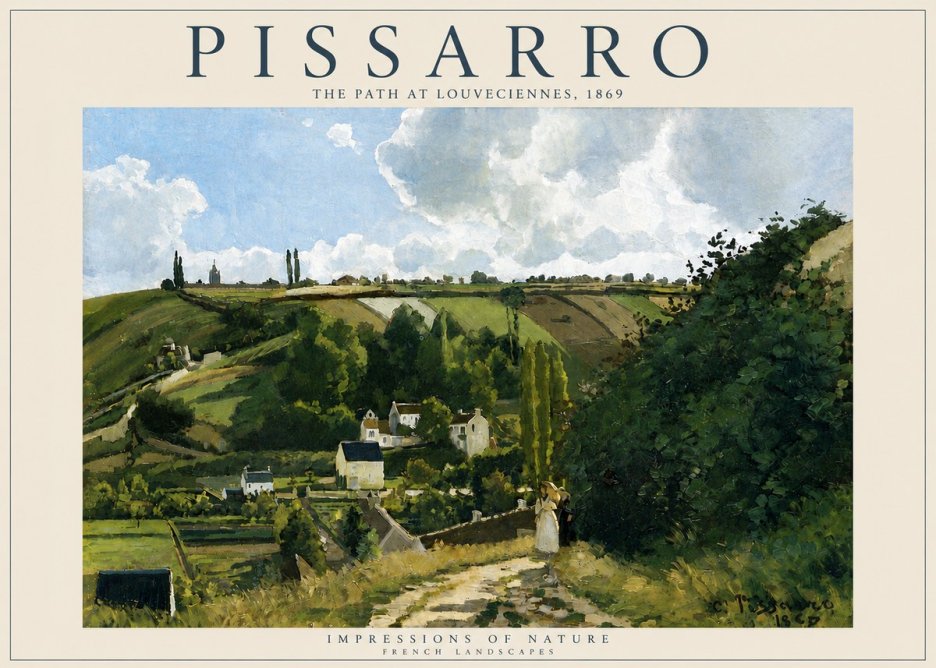 Pissarro The Path at Louveciennes, 1869 No6 - Juliste