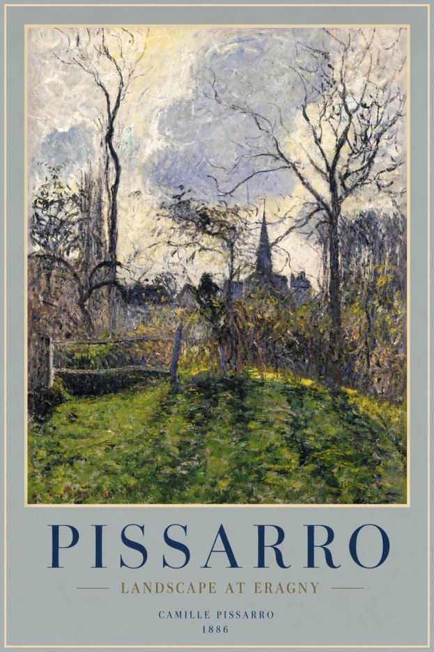 Pissarro Landscape at Eragny No2 - Juliste