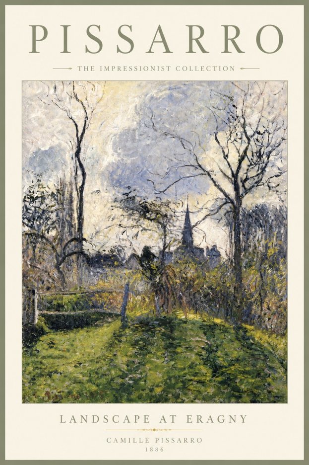 Pissarro Landscape at Eragny No6 - Juliste