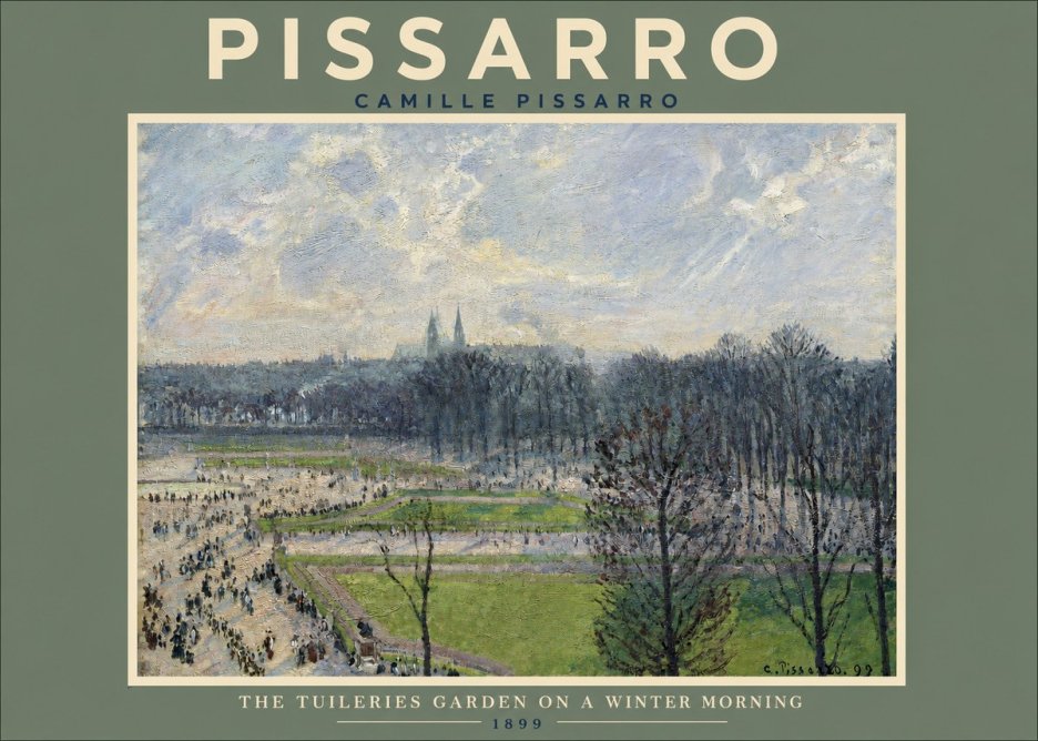 Pissarro The Tuileries Gardens, Cloudy Weather No2 - Juliste