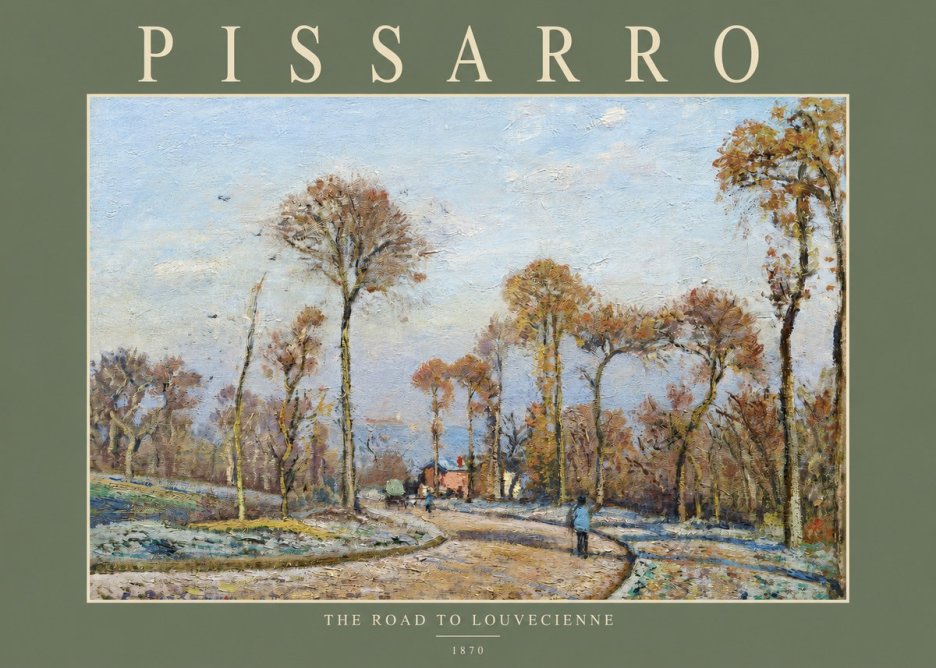 Pissarro The Road to Louvecienne No2 - Juliste