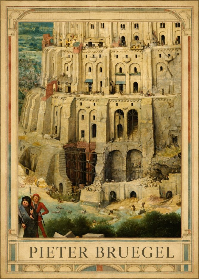 Pieter Bruegel The Tower of Babel IV No1 - Juliste