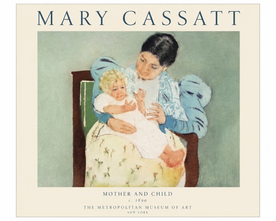 Mary Cassatt Mother and Child III No1 - Juliste
