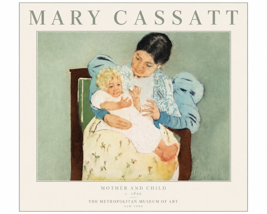 Mary Cassatt Mother and Child III No2 - Juliste