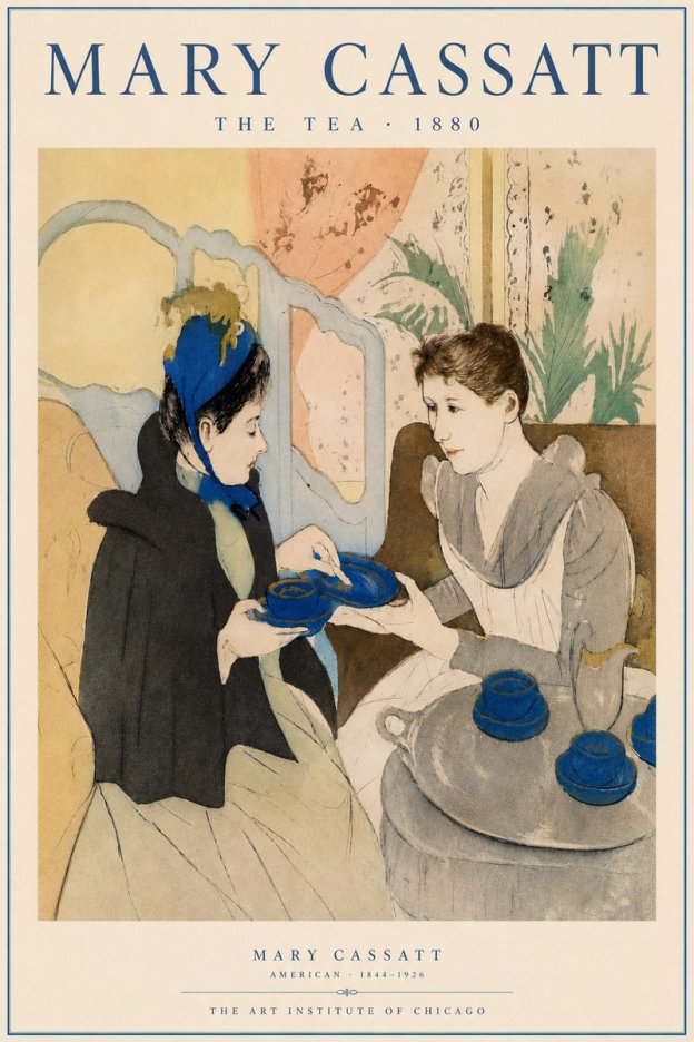 Mary Cassatt The Tea No5 - Juliste